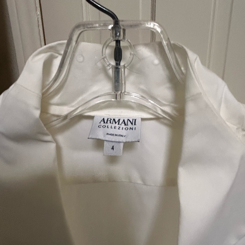 Armani Collezioni Men's Cream Dress Shirt